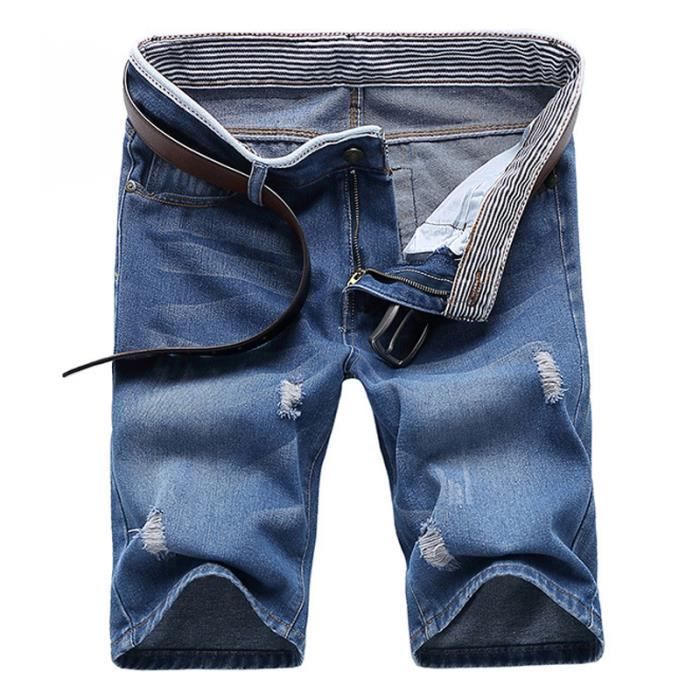 Short Homme Short en jean noir Short de sport Short de plage