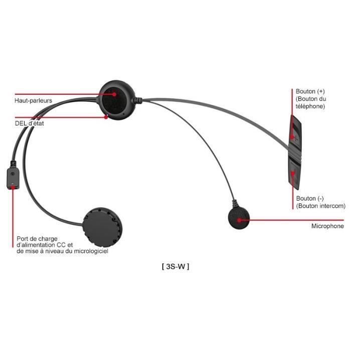 GTYW Casque De Moto Casque De Scooter Casque De Croiseur Casque De Sport Bluetooth Casque Int/égr/é Sans Fil Intercom D/écouvrez Casque L-XXL,E-L=55-59cm