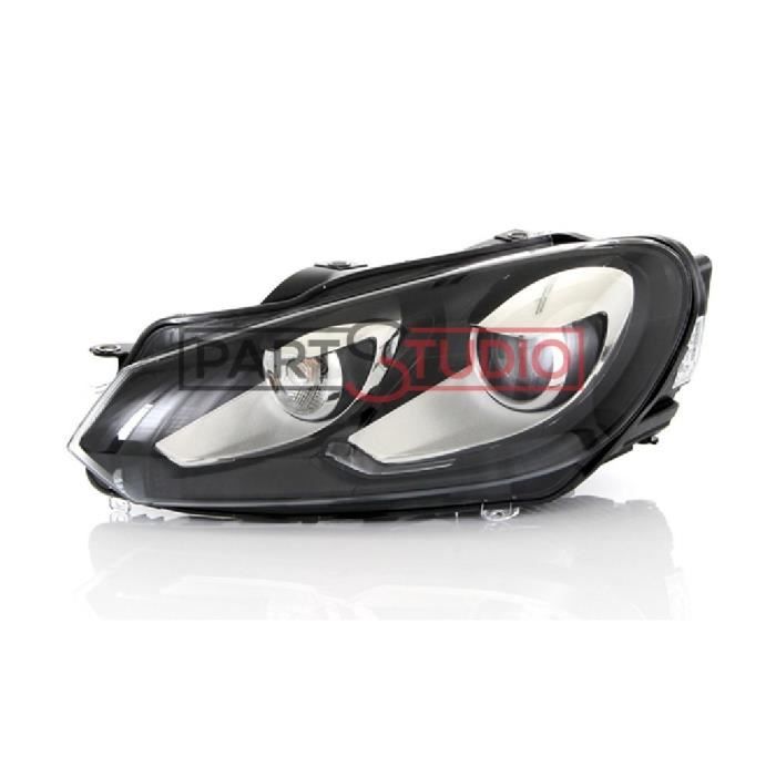 Optique, phare feu avant gauche Bi-Xenon conducteur - Volkswagen Golf 6 VI de 11/08 à 11/12