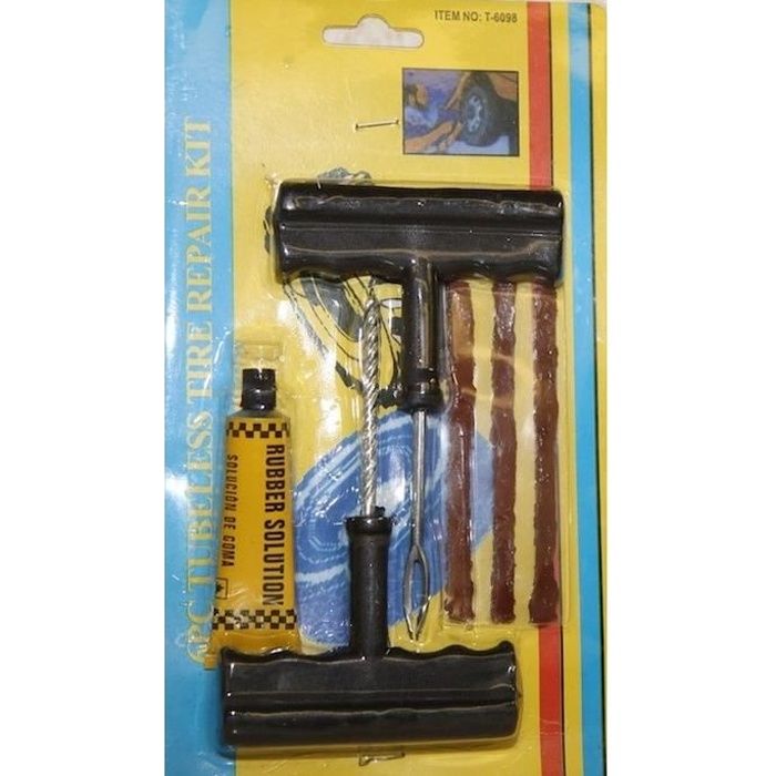 Kit de réparation Tubeless Crevaison Pneus Voiture