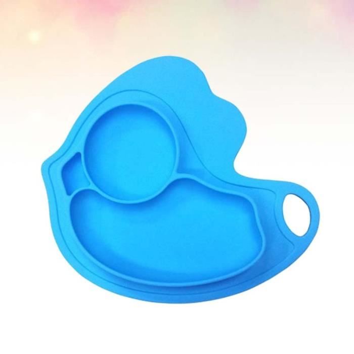 1 pc Silicone Bébé Bol D'alimentation Assiette De Fruits Salade Résistance À La Chute Anti-brûlure Pour Maison COUVERTS BEBE
