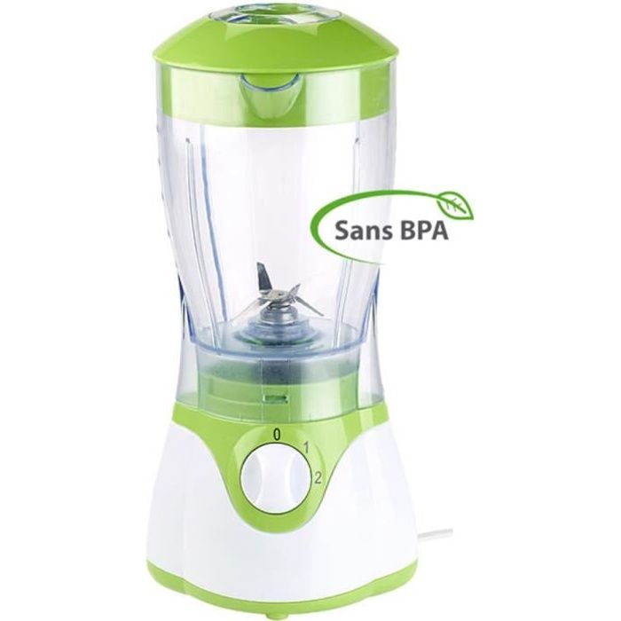 Blender avec 4 lames en acier inoxydable, 400 W, 1 L