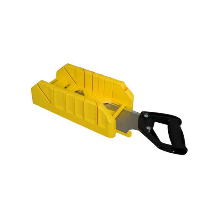 Boite à coupe Holster ABS Plastique + scie a dos integrée STANLEY - 1-19-800 - 350 mm