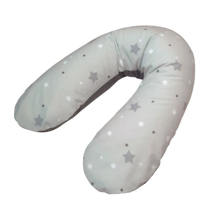 TINEO Coussin de Maternité 2 en 1 Coton Imprimé Etoile