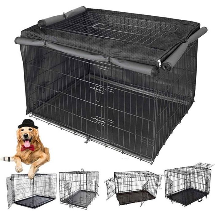 Meilleurs prix pour Cage pour chien d'intérieur en tissu Oxford résistante à la lumière (cage pour chien non incluse) (110 x 73 x 76 cm)