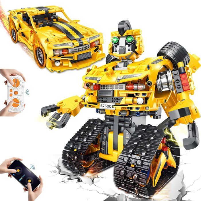 Robot Pour Enfants, Technique 3 En 1, Kit Robotique Avec Application Télécommande-Robot Stem