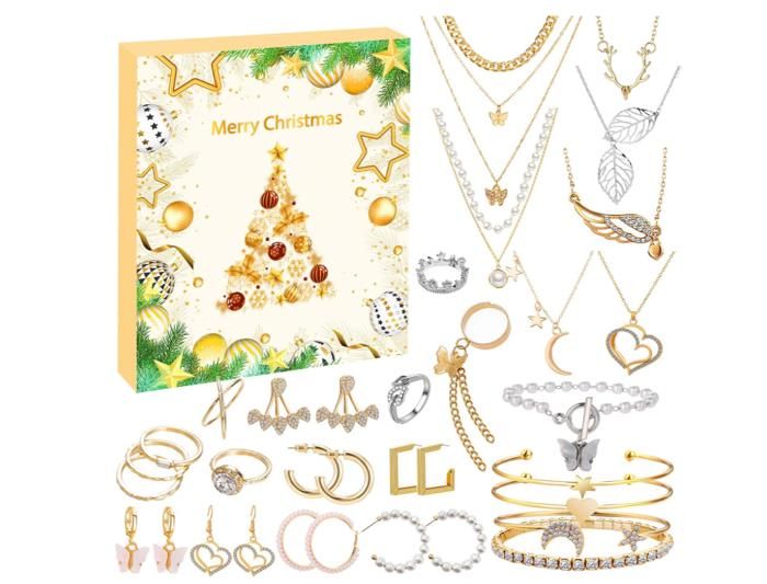 Calendrier De L'Avent Bijoux Sirène 2024 - Compte à Rebours Noël Pour Filles