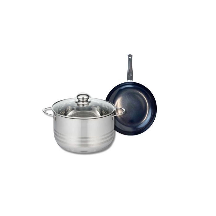 Ensemble de 1 Poêle de cuisson 20 cm et 1 faitout 24 cm Elo Prima Brillant Ensemble de 1 Poêle de cuisson 20 cm et 1 faitout 24 cm Elo Prima Brillant