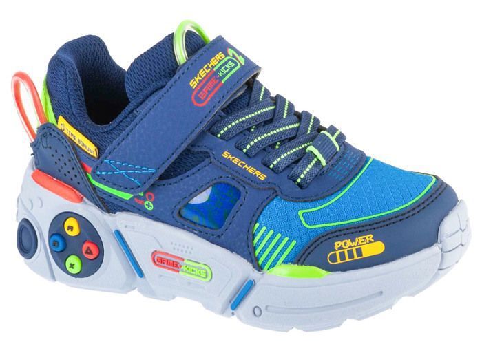 Skechers Baskets - SKECHERS - Gametronix 2.0 - Bleu marine - Fermeture scratch - Air-Cooled Memory Foam