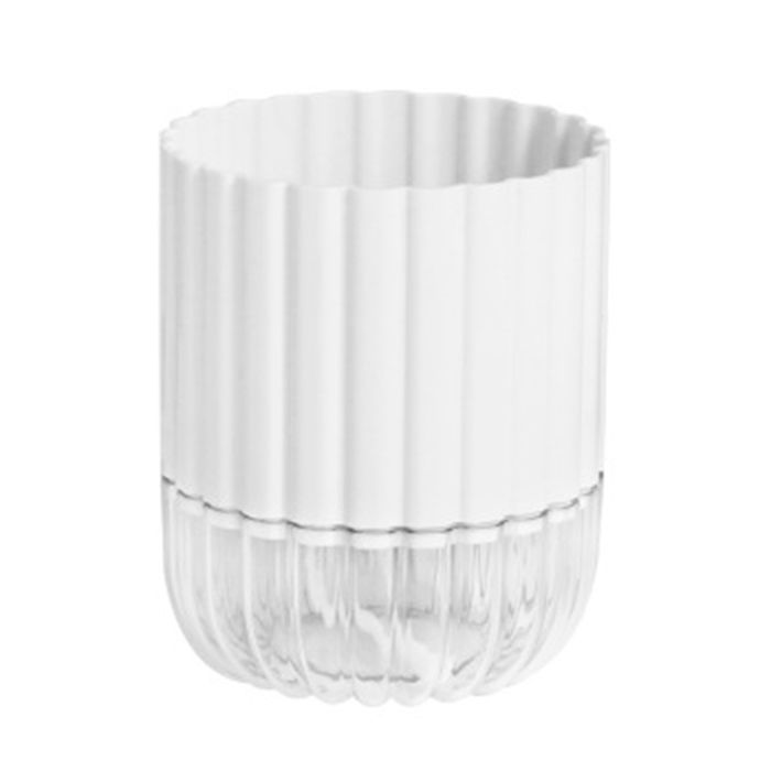 Lot De 2 Vases Hydroponiques YWNYT 12cm - Propagation Plantes Aquatiques En Verre Avec Base Bambou