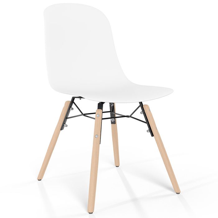 Chaise de salle à manger avec pieds en bois naturel
