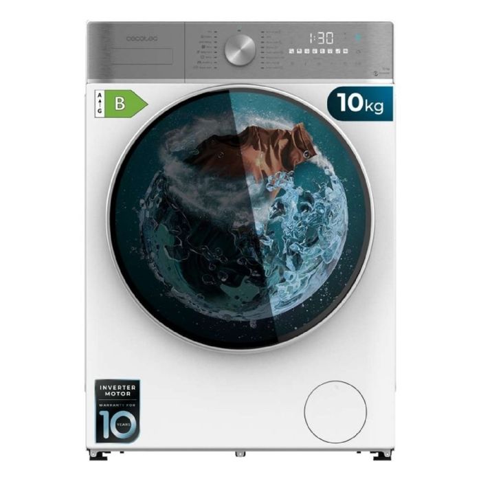 Cecotec Lave-linge Séchant 10-6Kg Chargement Frontal Bolero Wash&Dry 10680 Inverter A 1400 tr/min 16 programmes Moteur Inverter P - Cecotec