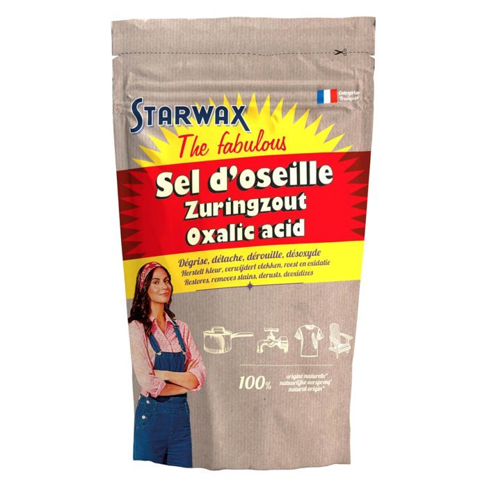FABULOUS Sel dOseille Acide Oxalique 1kg Poudre minérale pure 99 5% Blanchit textiles et bois Dégrise le bois Élimine rouill