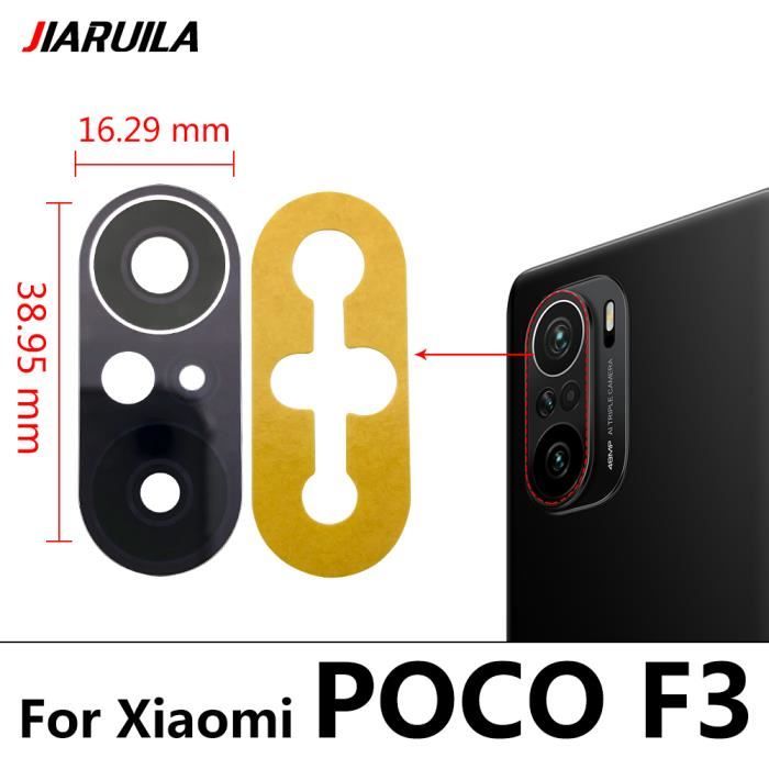 Lentille Caméra Arrière Remplacement Pour Xiaomi Poco F7 Pro - Marque Clappio - Noire - Neuf Sous Blister