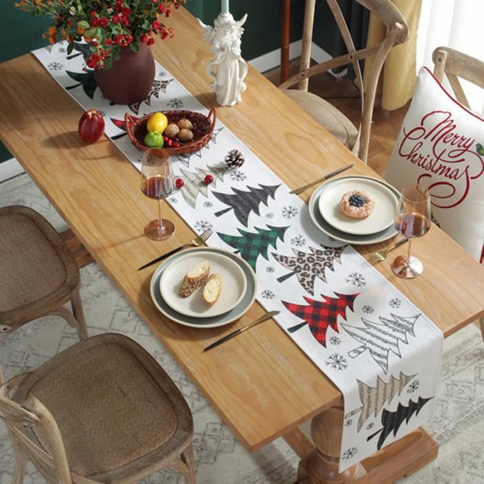Artoid Mode Chat Fleur Chemin De Table Printemps, Décoration De Table De Cuisine Printanière Intérieure Vacances Fête 40 X 180 Cm