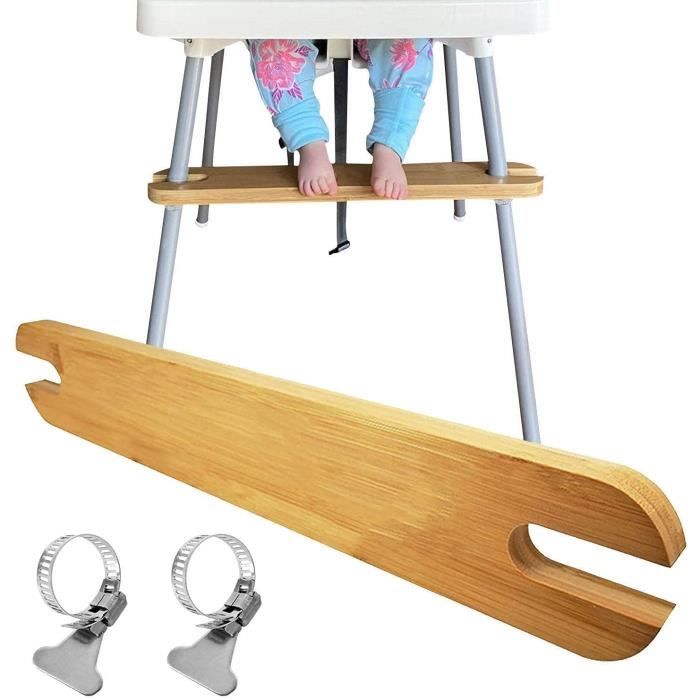 Repose-pieds pour chaise haute anti-chute en bambou réglable pour chaise de  bébé, repose-pieds en bois antidérapant avec anneau[291] - Cdiscount Maison