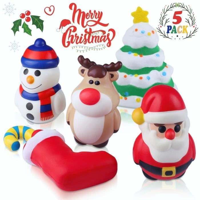 Jouets Noel Squishy Inclus Le Pere Noel Arbre De Noel Rennes Chaussettes Bonhomme De Neige Kawaii Jouets Slow Rising Squishy Achat Vente Figurine Personnage Cdiscount