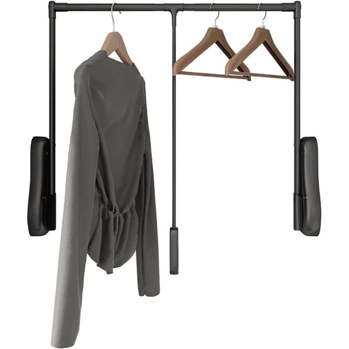 Tringle Relevable Pour Penderie LDIW - Largeur Réglable 21-26 Pouces - Système Hydraulique - Gain De Place