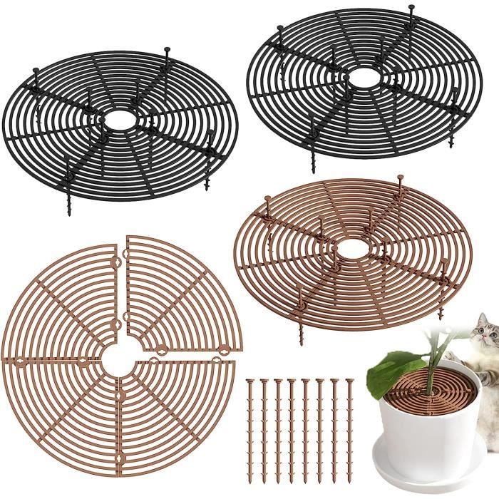 Lot de 20 dessous de verre pour pot de fleurs, dessous de verre pour fleurs et plantes, pot de fleurs en plastique, dessous de verre rond, pour
