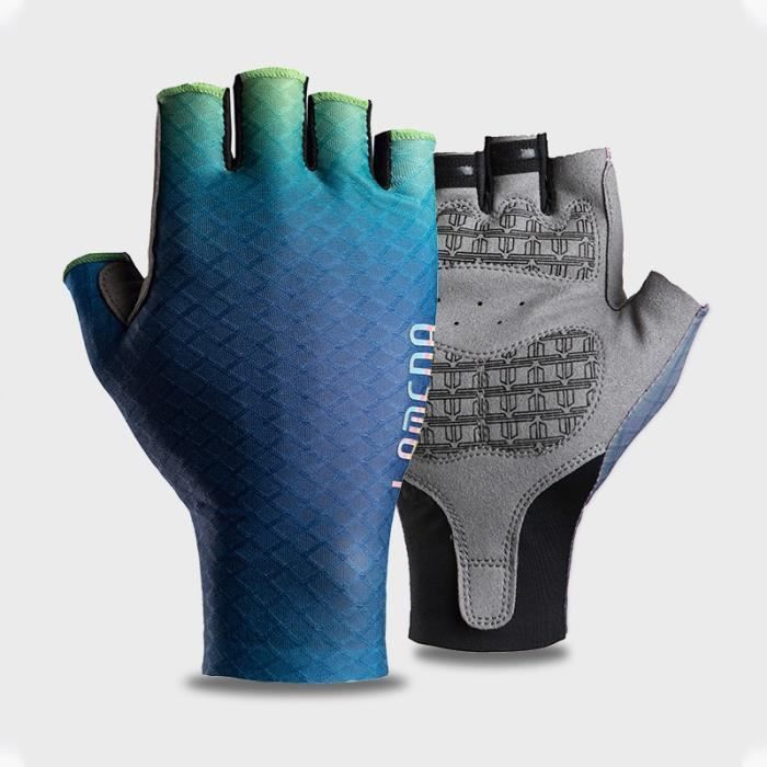 Bleu électrique - S - gants de cyclisme pour hommes et femmes, demi-doigt  professionnel, Absorption des chocs - Cdiscount Sport
