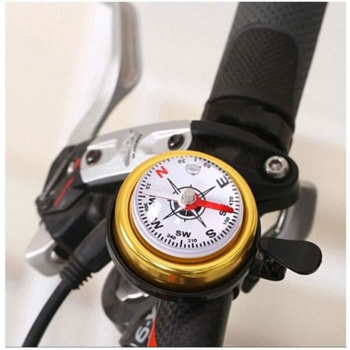 Sonnette De Vélo Avec Boussole Intégrée – Vhbw – Noire – Universelle – Neuve