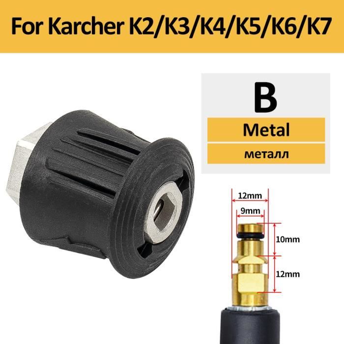 Convertisseur de connecteur de tuyau pour nettoyeur haute pression, adaptateur de sortie pour Karcher,Bosch- For Karcher Metal[B] - Cdiscount  Bricolage