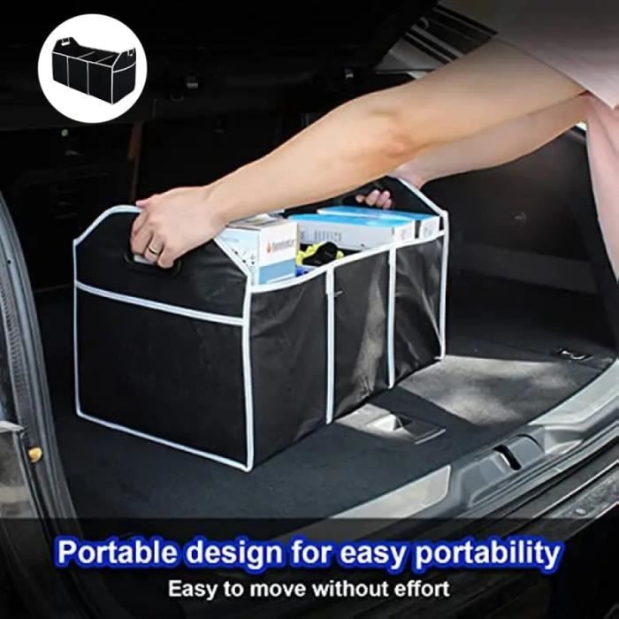 Poubelle De Camping, Portable En Tissu Oxford Pliable, Forte Capacité De Charge, Poignée Inférieure, Poubelle Pliable Pour L'extérieur, La Randonnée, Le Pique-nique