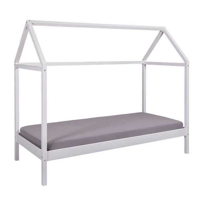 Lit Enfant Cabane Sunny 90x200cm Blanc Lit Enfant Cabane Sunny 90x200cm Blanc