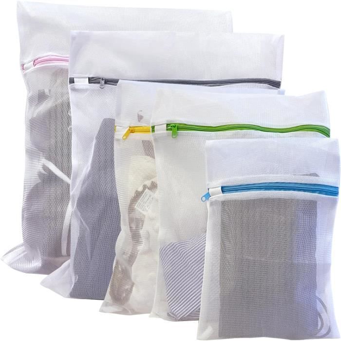 HOTUT Sacs De Lavage Chaussures Machine - Lot De 2 Sacs Zippés Réutilisables Avec Intérieur Velours Pour Protéger Vos Sneakers