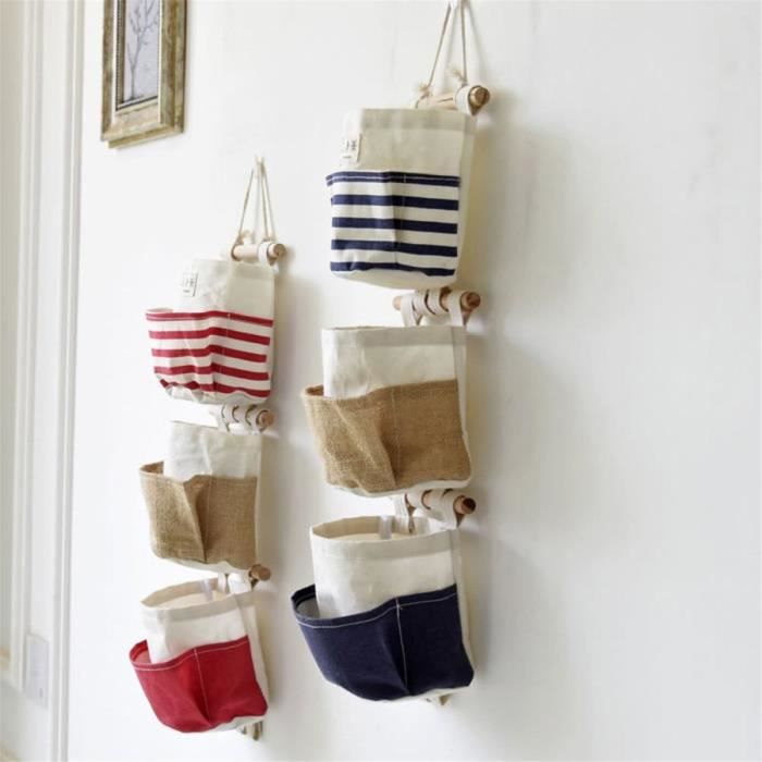 6pcs Sac Pochette En Tissu Mural Armoire Table De Chevet Nostalgia Coton Sac De Rangement Achat Vente Bac De Rangement Outils 6pcs Sac Pochette En Tissu Cdiscount