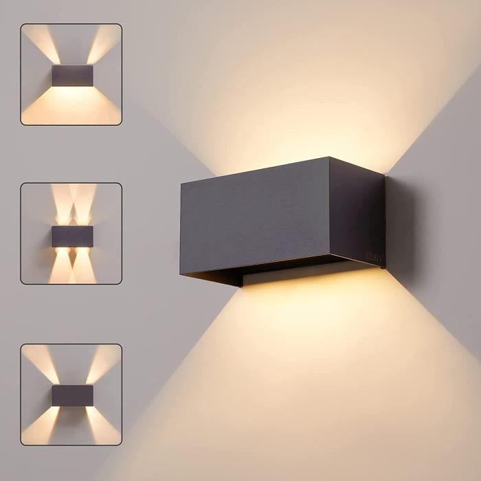 Applique Murale Extérieur Intérieur LED, IP65 Étanche Luminaire Extérieure Intérieure, Moderne Lampe Mural pour Chambre [47]