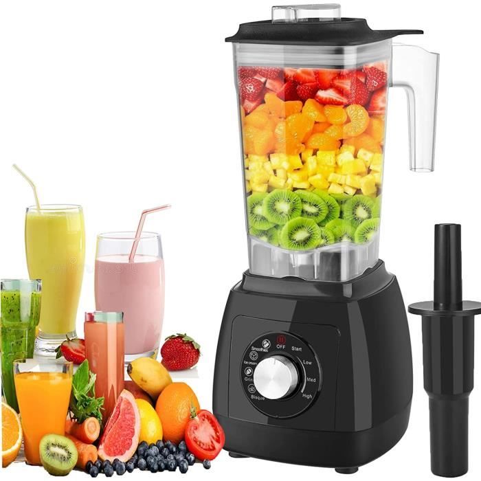 Blender Multifonctionnel 2000W Machine à Smoothie et Milkshake Bol 2L
