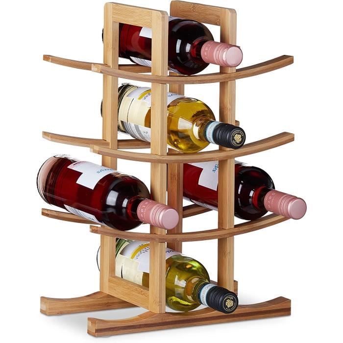 ULTECHNOVO Tonneau à Vin En Bois Massif 1l Robinet Résine 6 Cerclages, Distributeur De Boissons En Chêne, Support Inclus, Bar Et Fêtes, Style Vintage