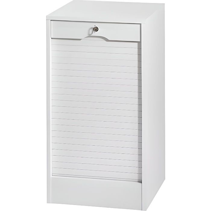 Classeur Simple Hauteur 80 Cm Rido Blanc Achat Vente Meuble