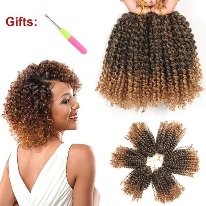 Cheveux Au Crochet Marlybob Courts 8 Pouces 6 Bundles Lot Kinky