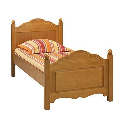 Lit 1 place 90 x 190 pin miel style anglais 38090