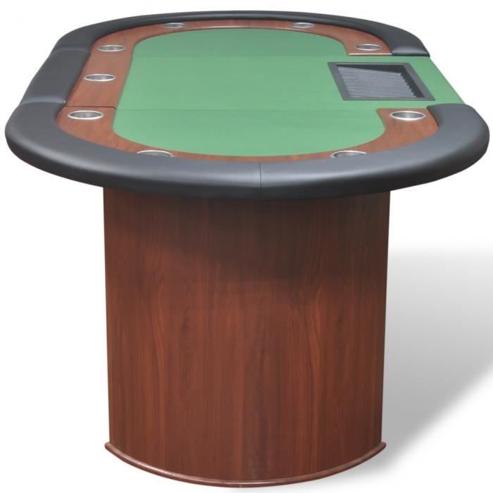 Table Poker 10 Joueurs 208 X 107 X 81 Cm Achat Vente Tapis De