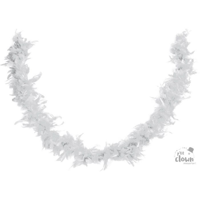 Boa En Plumes Blanches - Plumes De Dinde - Pour Déguisement Années 20, Soirée, Mariage, Halloween - 7