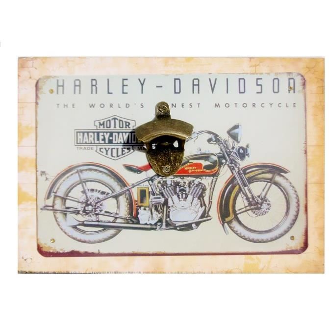 Style BIKER HARLEY Panneau métal LADY LUCK