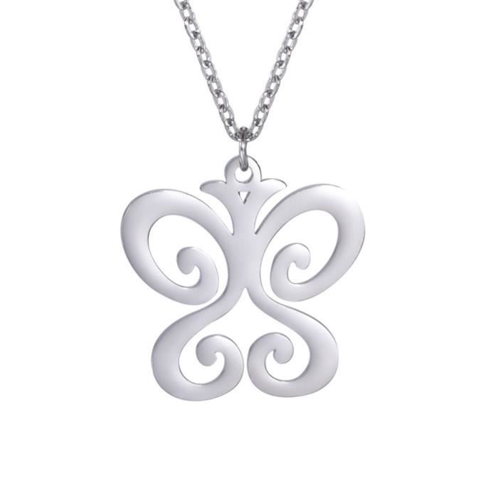 Lucktune-Collier Pendentif Chat Dessin Animé Pour Femme, Acier Inoxydable, Animal Mignon, Tour De Cou Mode, Bijoux, Cadeau D'Anniversaire