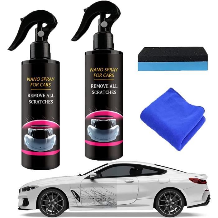 Car Scratch Repair Nano Spray, 30ml Car Nano Scratch Removal Spray, Fast  Repair Scratches Nano Car Scratch Repairing Polish Spray for All Car Body  (Spray + Cloth + Sponge) 