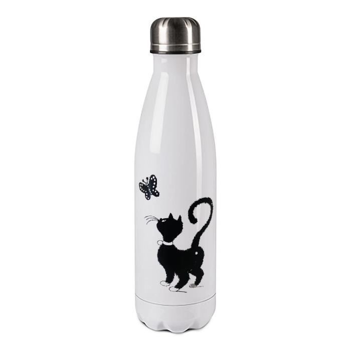 Bouteille isotherme en inox Les Chats de Dubout