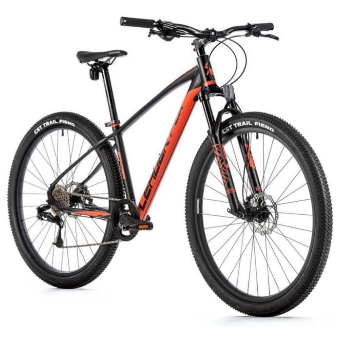 Vélo électrique VTT musculaire Leader Fox Sonora 2022 - noir/orange mat - 170/178 cm