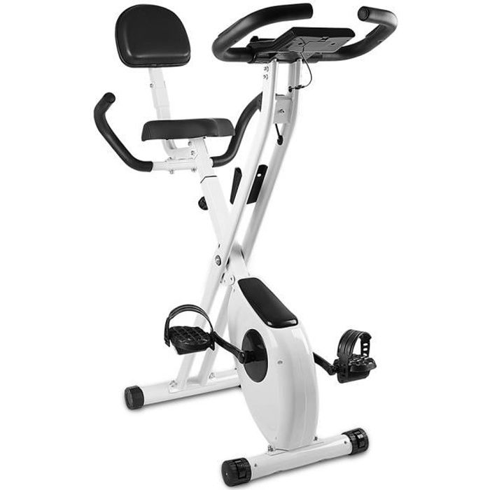 Yeehoo X Bike Pliant Velo d appartement Pliable avec dossier Ecran LCD avec rythme cardiaque Velo d Exercice d Interieur Cdiscount Sport