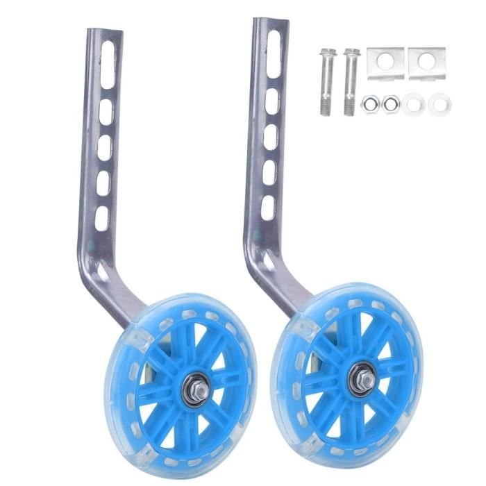 Roues De Formation Pour Enfants Pour Velos 12 20 Pouces Avec Support Bleu Prix Pas Cher Cdiscount