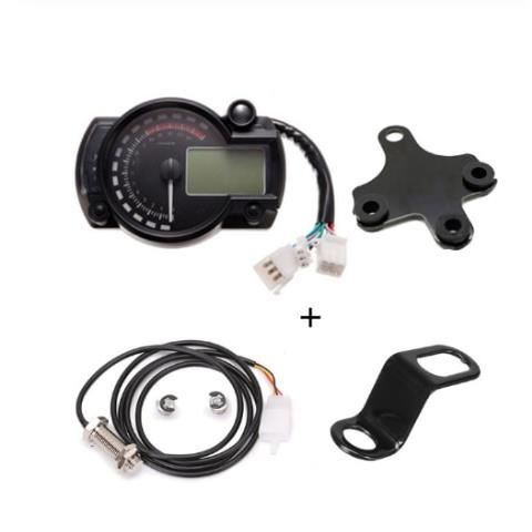 Zohisin Piezas digitales de 125 cc, 12 × 12 × 12, pantalla digital universal para motocicleta, velocímetro, cuentakilómetros, indicador de combustible, velocímetro Keeway Superlight 125, accesorios