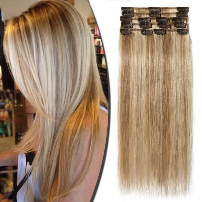 Extension cheveux naturel clip Outlet