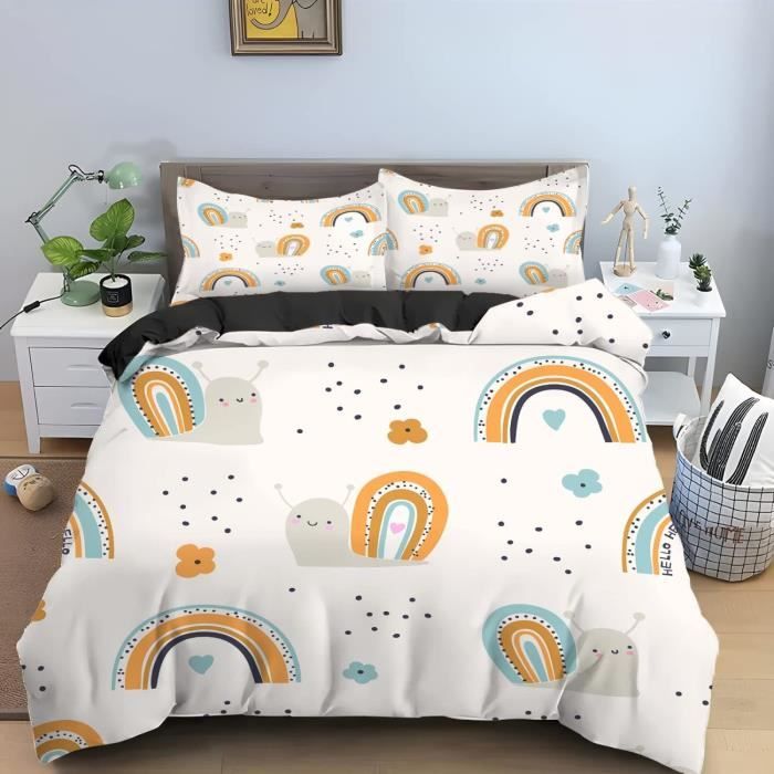 Promo La Housse De Couette 200 X 200 Cm + 2 Taies D'oreillers 63 X 63 Cm Clea Influx 1789335