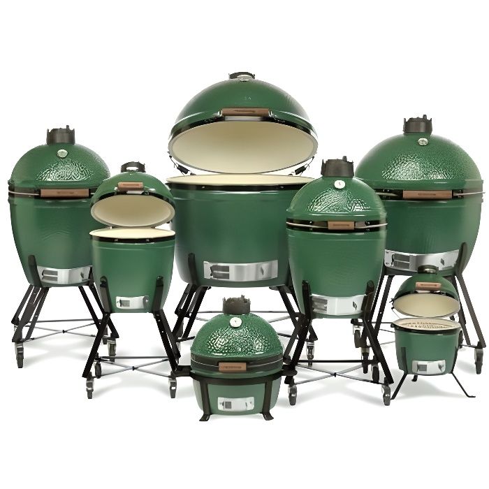 Berceau pour barbecue - BIG GREEN EGG - Medium - Céramique - Vert - Livré monté