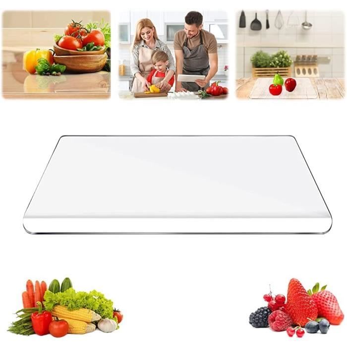 Lntyq Planches à Découper en Acrylique pour Comptoir de Cuisine - 40 x